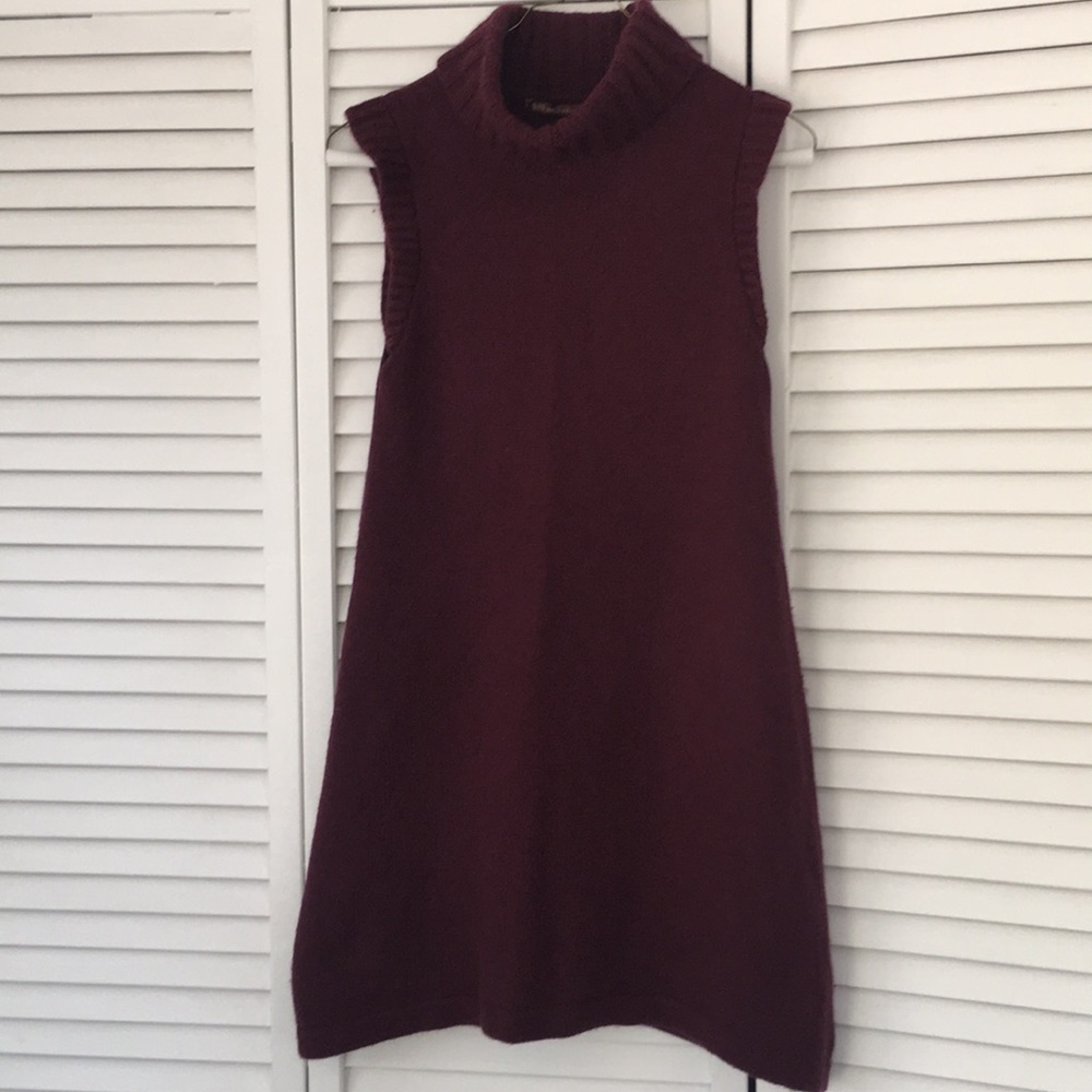 525 America sleeveless Turtleneck Dress Sweater